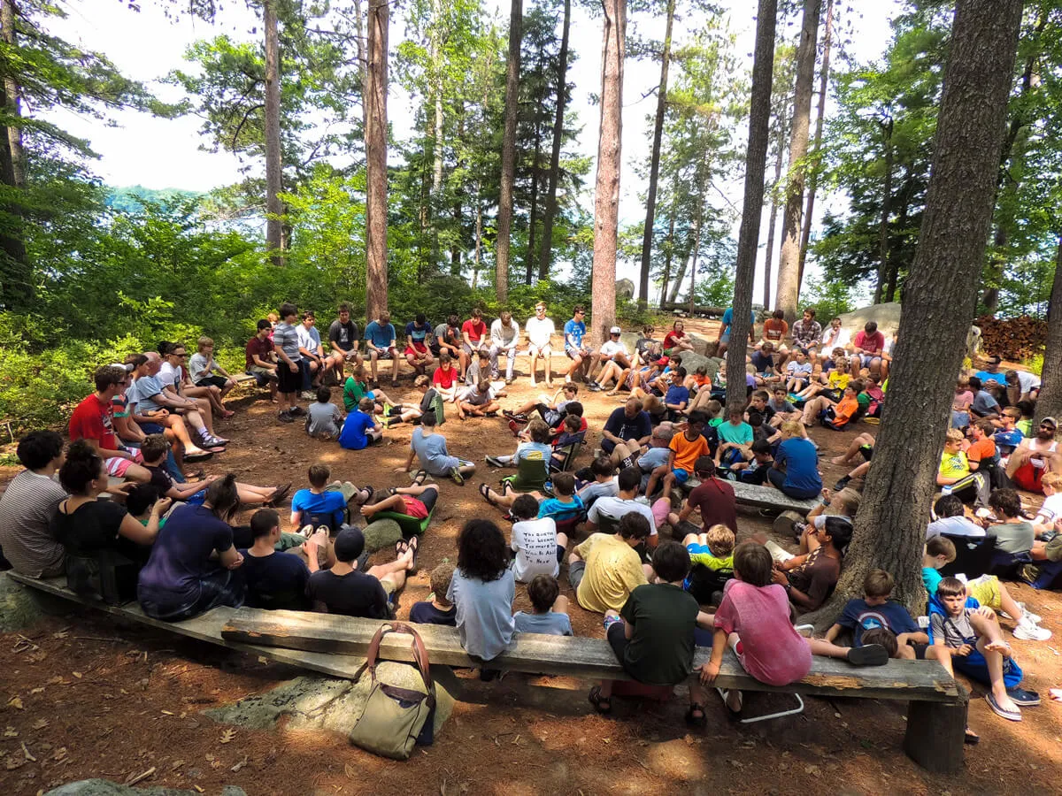 All camp gathering at Kabeyun